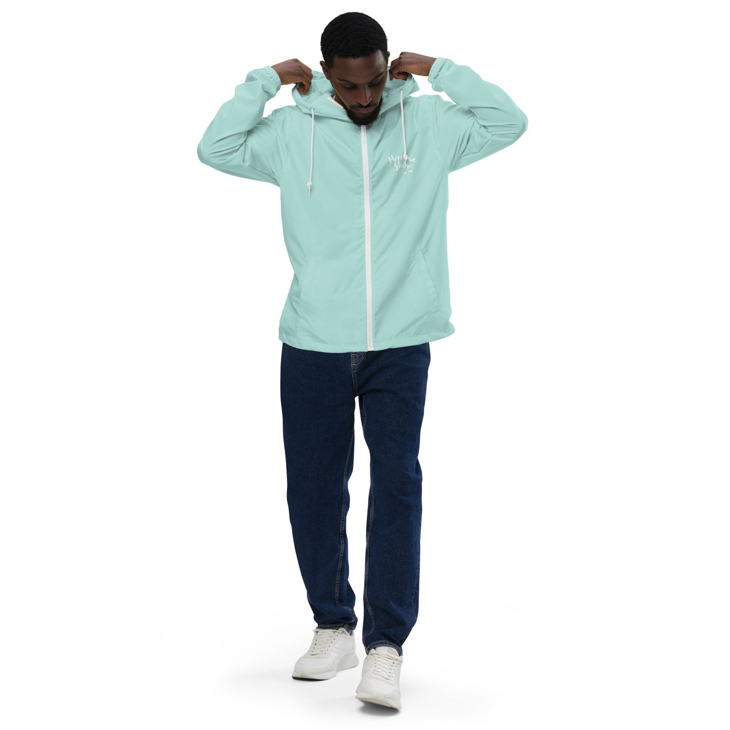Unisex Lightweight Zip Up Windbreaker Merrimac Shores Est. 1946