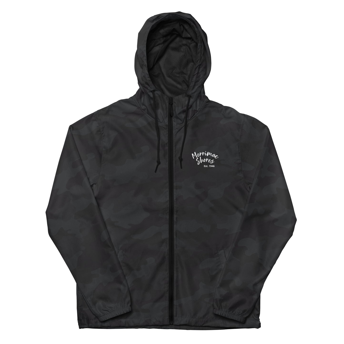 Unisex Lightweight Zip Up Windbreaker Merrimac Shores Est. 1946