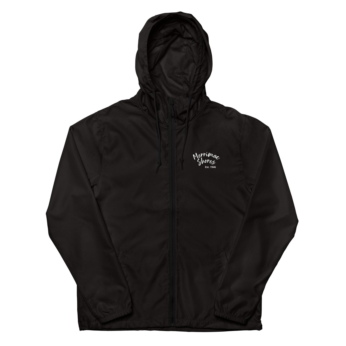 Unisex Lightweight Zip Up Windbreaker Merrimac Shores Est. 1946