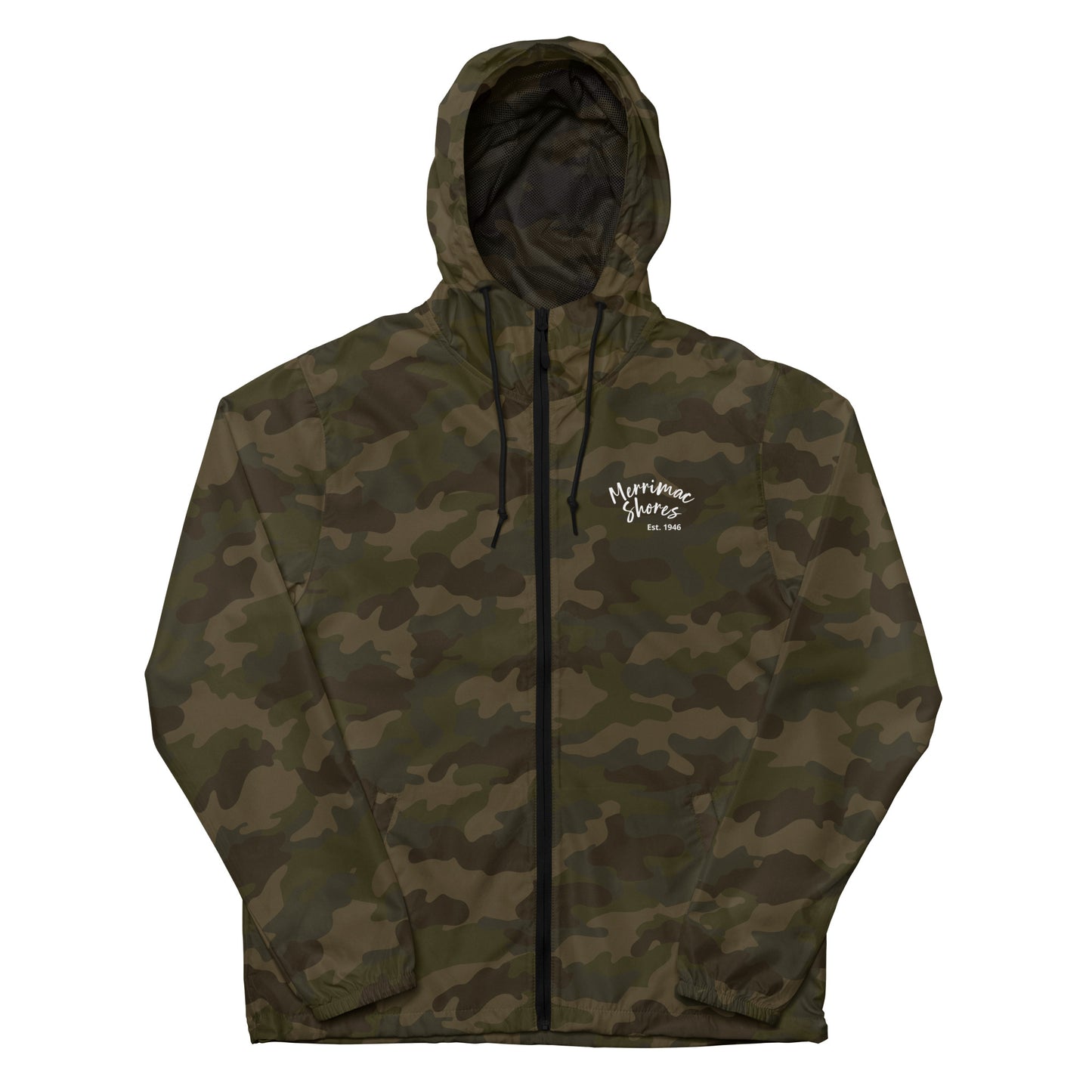 Unisex Lightweight Zip Up Windbreaker Merrimac Shores Est. 1946