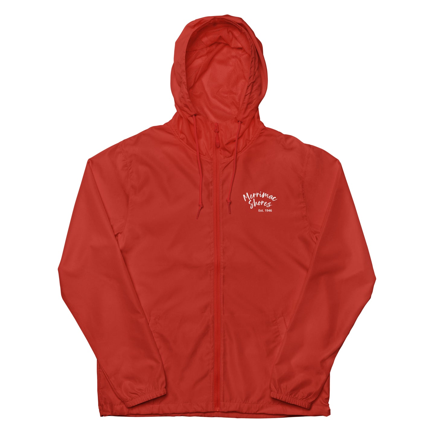 Unisex Lightweight Zip Up Windbreaker Merrimac Shores Est. 1946
