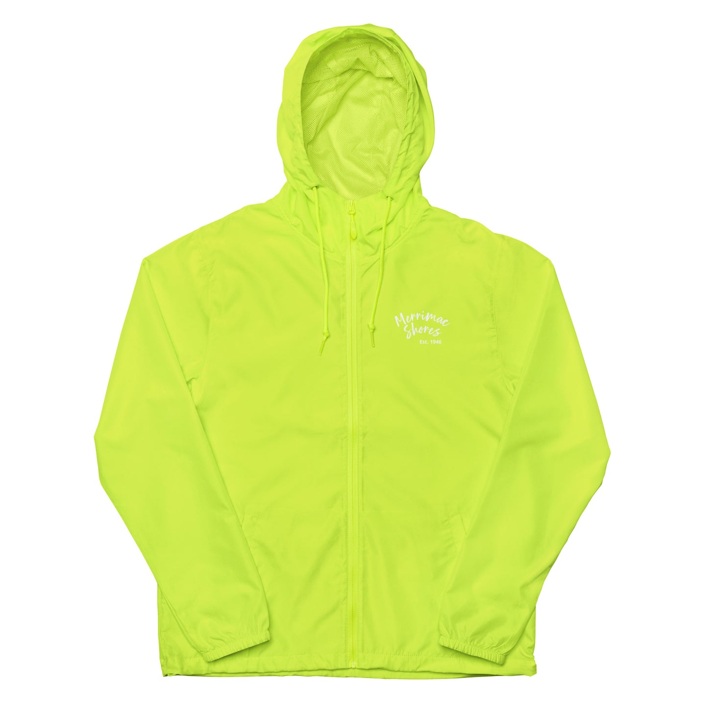 Unisex Lightweight Zip Up Windbreaker Merrimac Shores Est. 1946