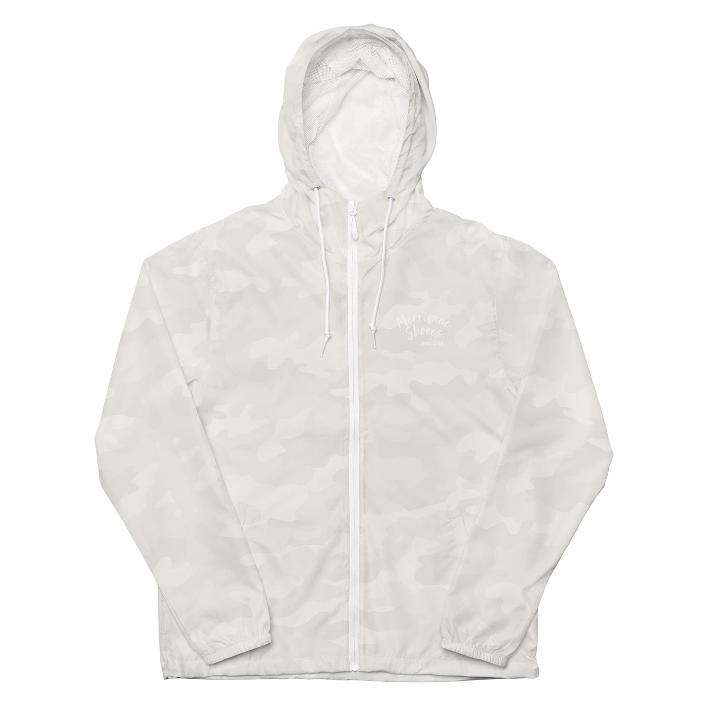 Unisex Lightweight Zip Up Windbreaker Merrimac Shores Est. 1946
