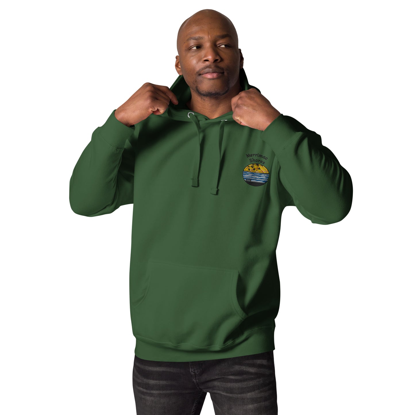 Merrimac Shores Sunrise Unisex Hoodie with Front Pocket