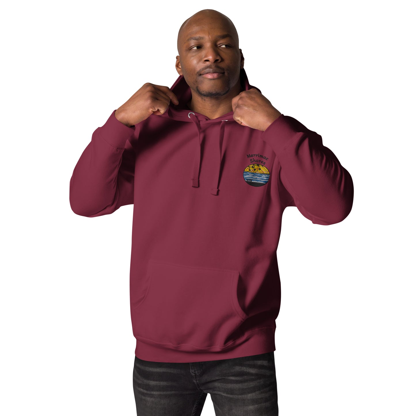 Merrimac Shores Sunrise Unisex Hoodie with Front Pocket