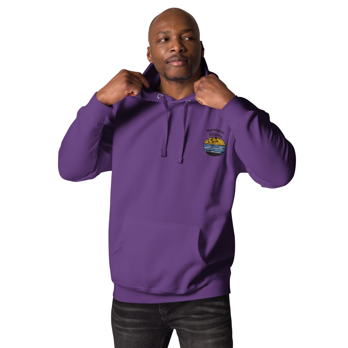 Merrimac Shores Sunrise Unisex Hoodie with Front Pocket