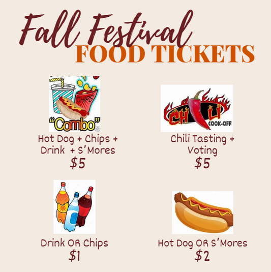 Fall Festival Food Tickets
